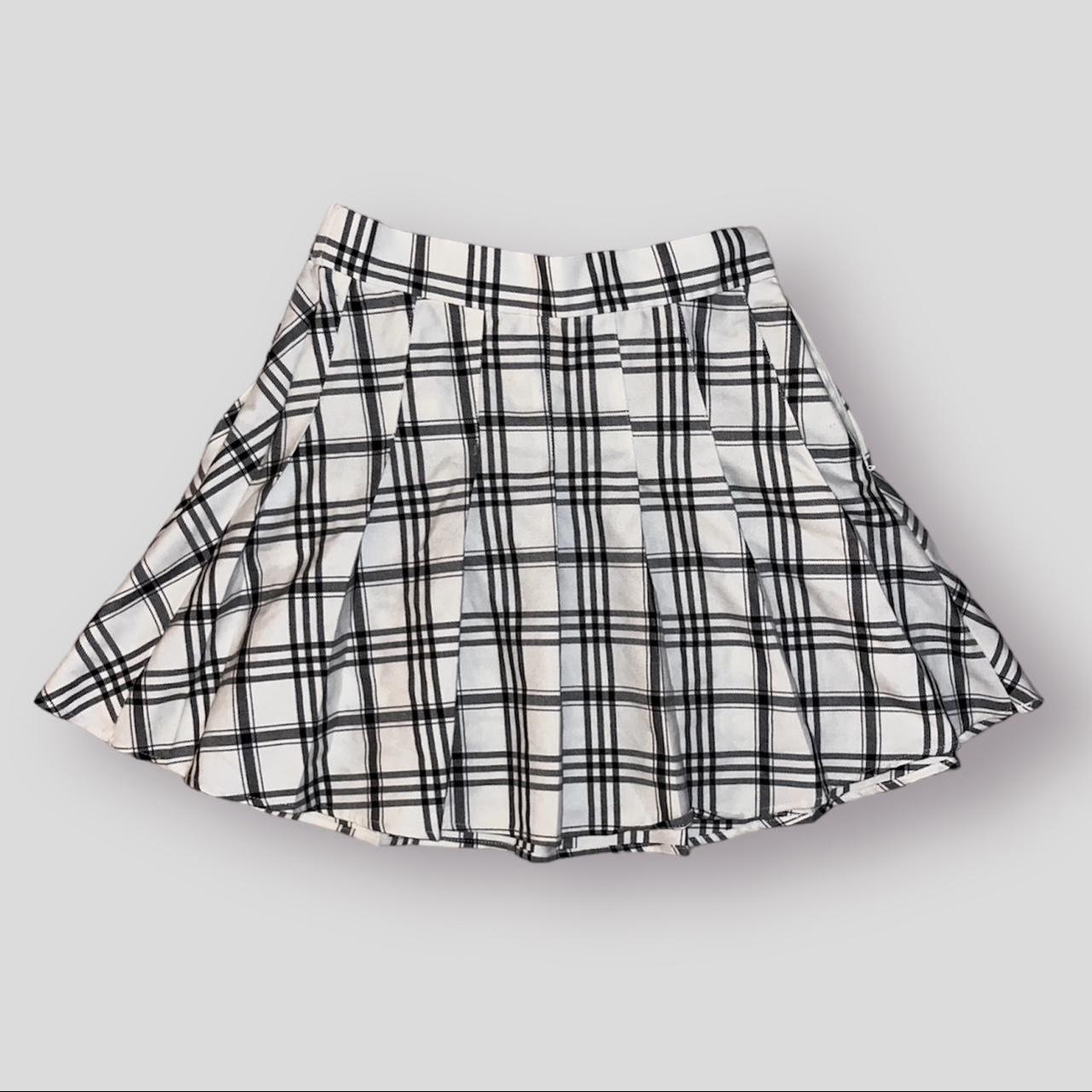 Black and white 2024 checkered skirt easy