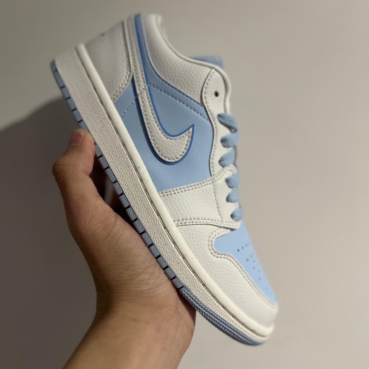 Jordan 1 Low Reverse Ice Blue (W) 6W - UK3.5 -... - Depop