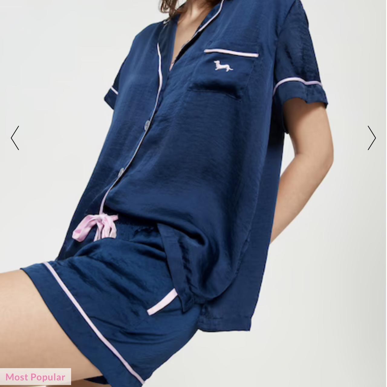 Peter Alexander Silk Pyjamas Navy Blue Bought for. Depop