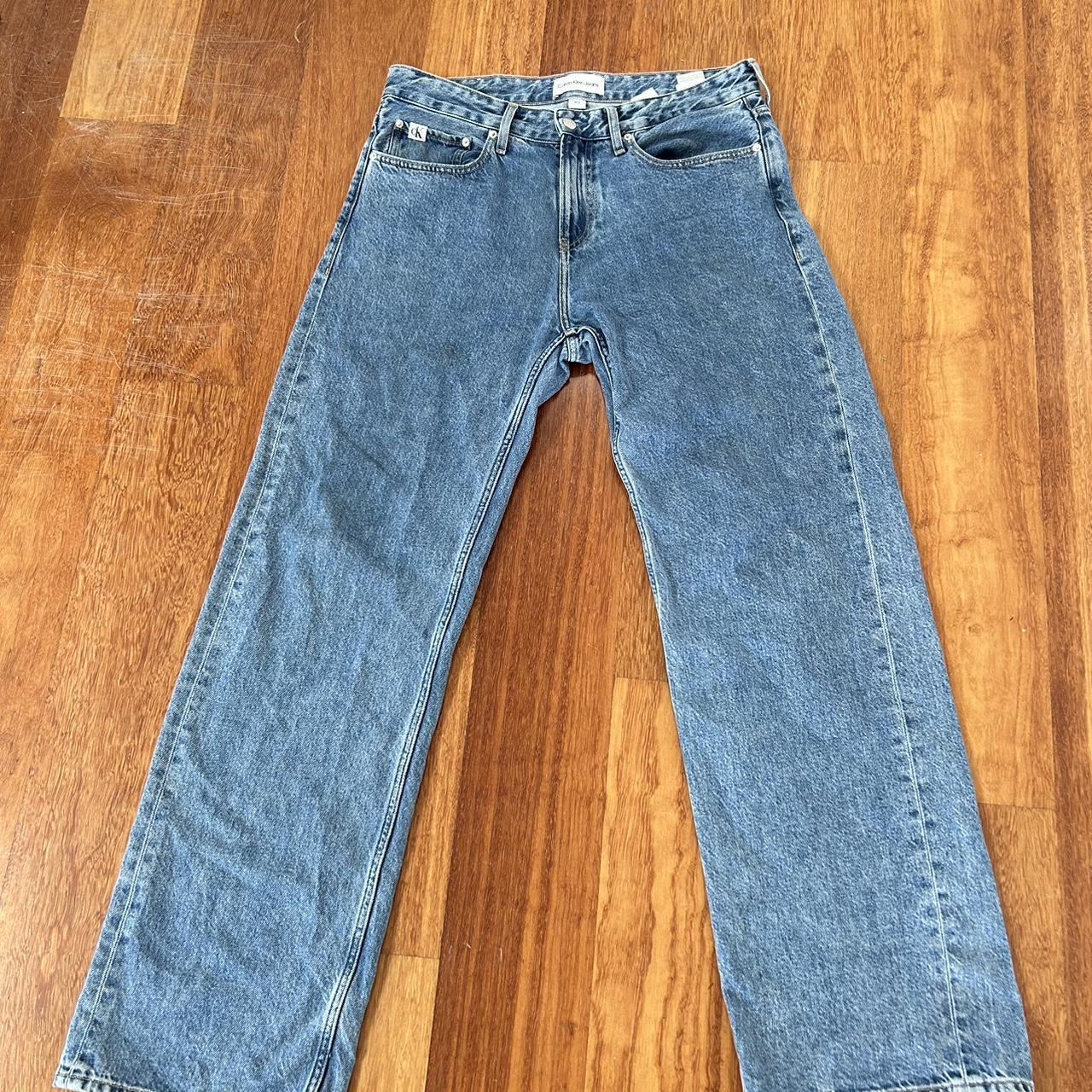 90s Loose Lower Impact Wash blue Calvin Klein jeans... - Depop