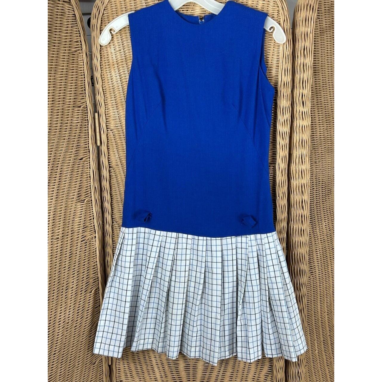 Vintage Dress Juniors Small Academia 1980. Armpit to... - Depop