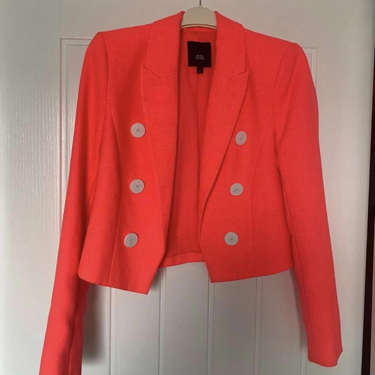 River island coral on sale blazer