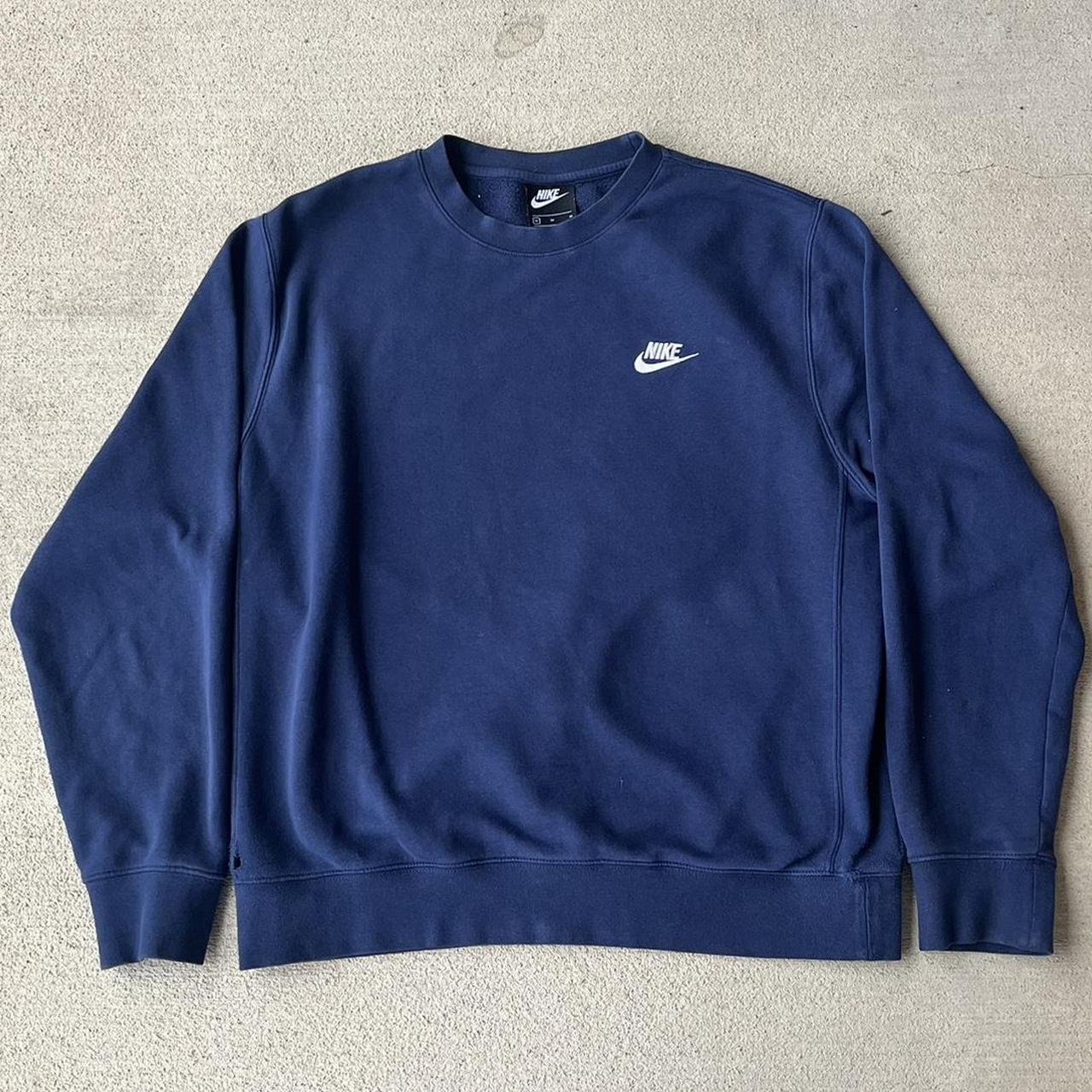 Nike Men's Blue and Navy Sweatshirt | Depop