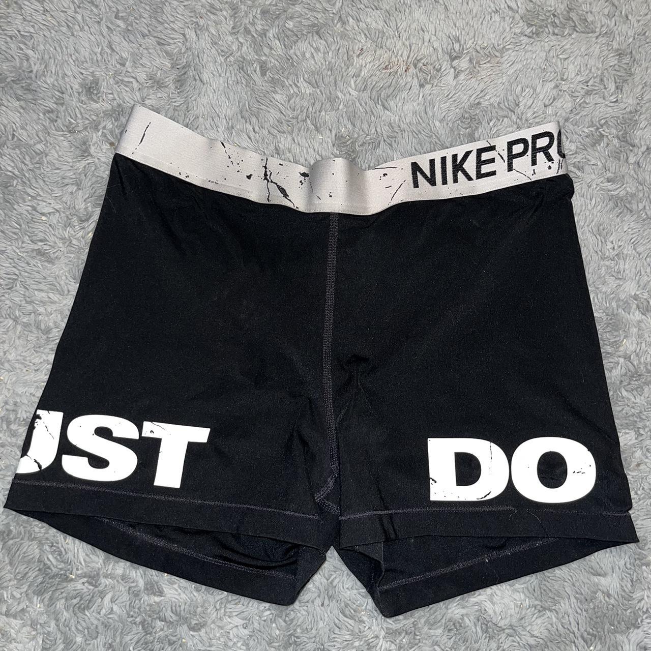 nike pros black and white