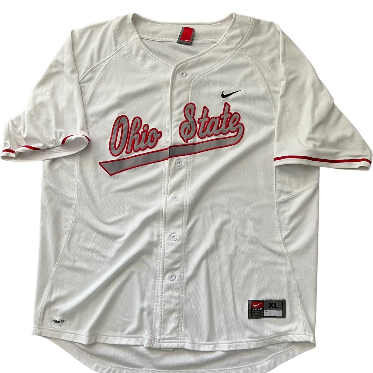 Nike Red Ohio State Baseball Jersey