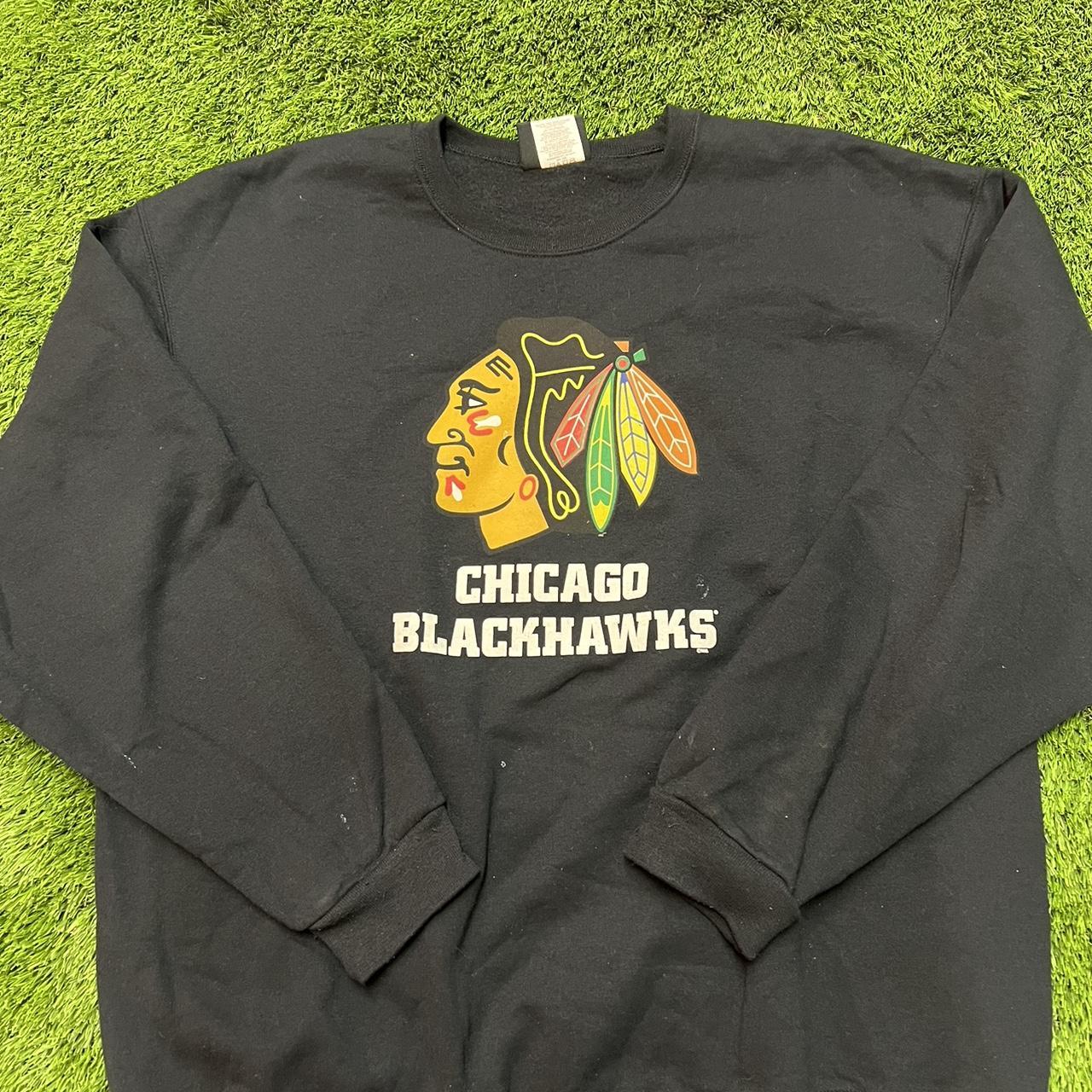 Vintage Chicago Blackhawks Sweatshirt 90s - Depop