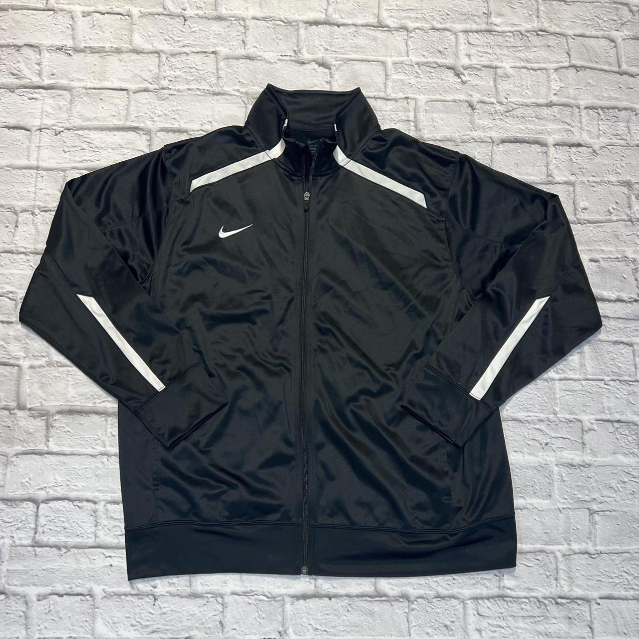 Nike Men's Black Full Zip Track Jacket Coat Training... - Depop