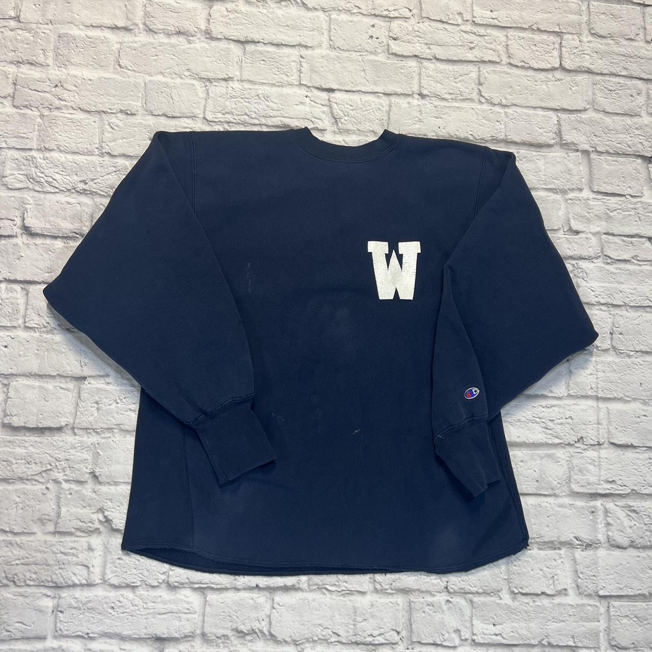 Champion Reverse Weave 2XL Sweatshirt Wellesley Navy | Depop
