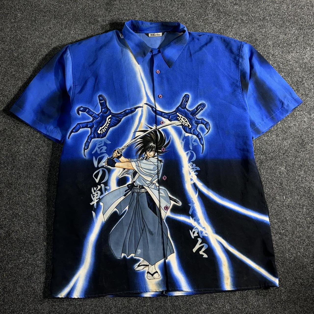 将軍 Vintage Samurai Shodown Seishiro Kuki AOP Shirt Size | Depop