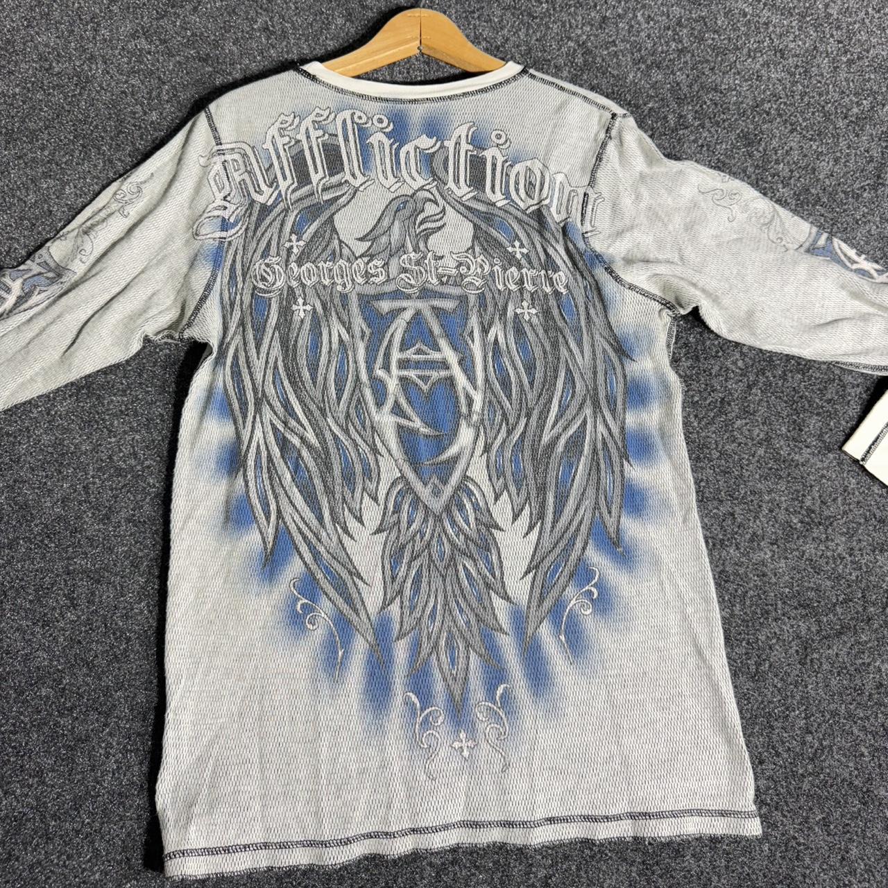 Affliction Men's Shirt - Grey/Multi - M – Y2K Affliction
