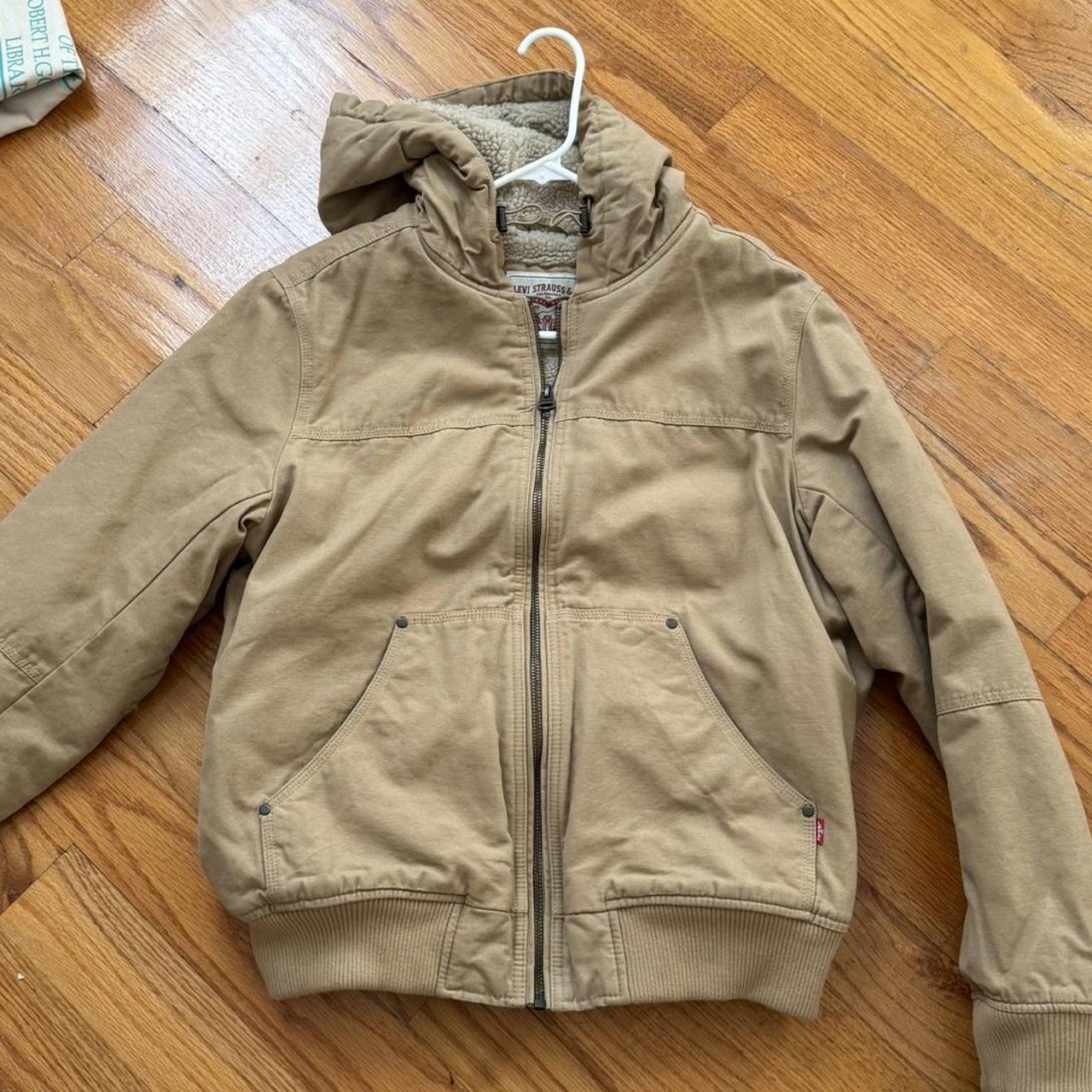 super cool levis carpenter jacket has wool inside Depop