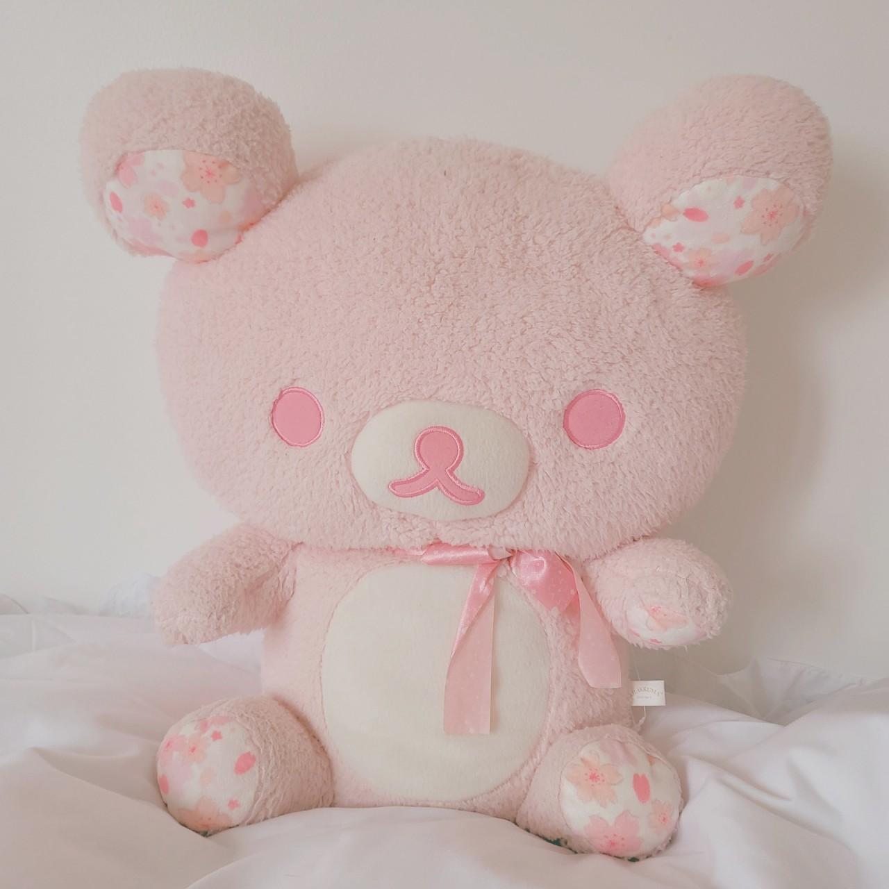 -authentic sakura rilakkuma plush 40cm tall -in... - Depop