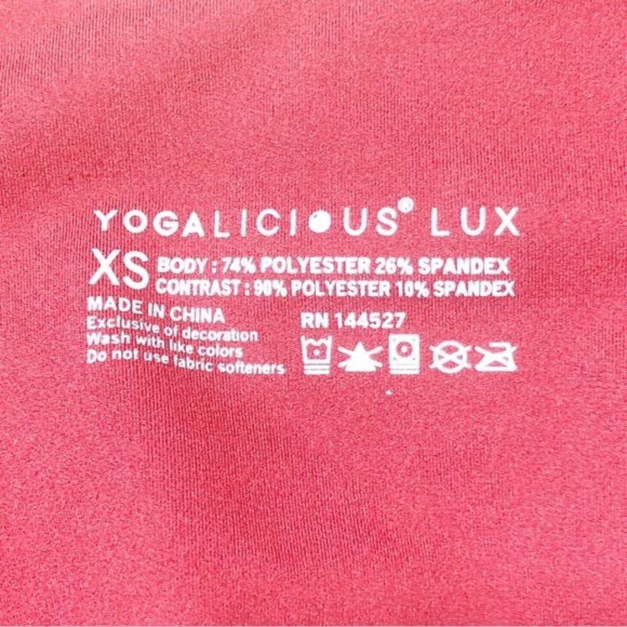 Yogalicious LUX Capri Legging Size XS Wine/Burgundy - Depop