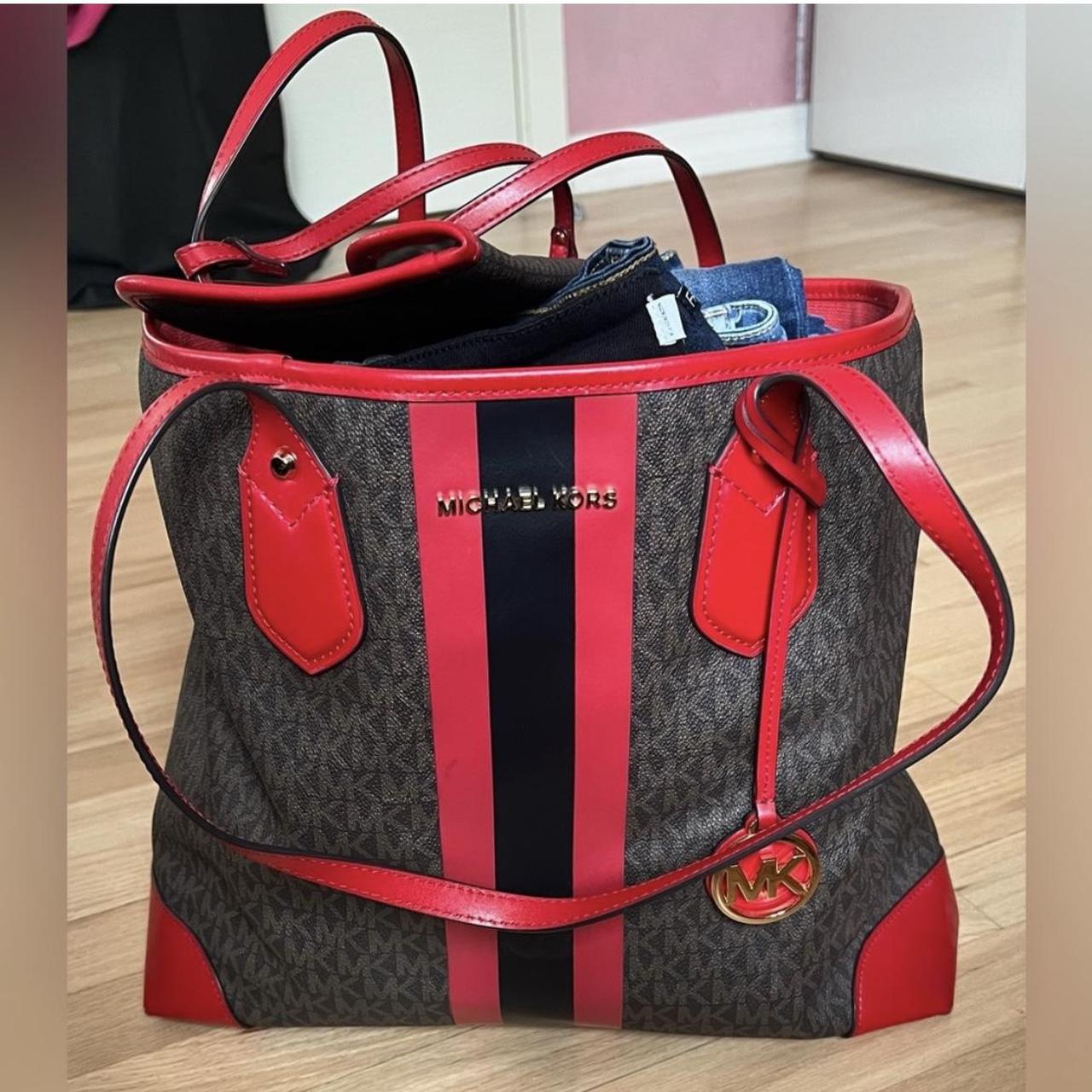 Michael kors online large handbag red