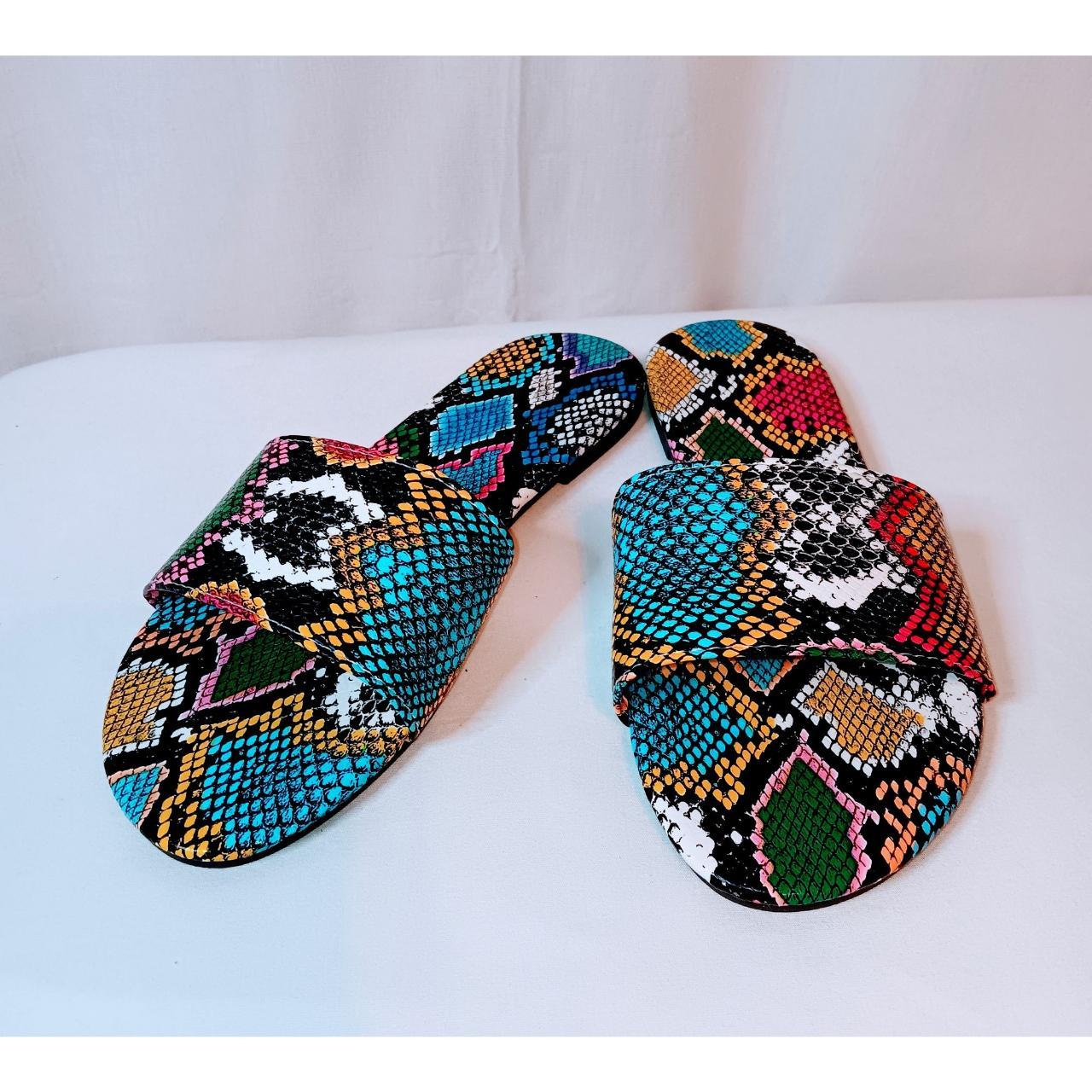 Snake print clearance slippers