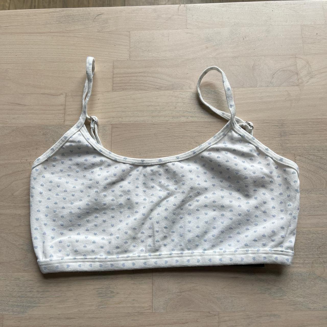 Brandy Melville heart detail bralette (like the - Depop