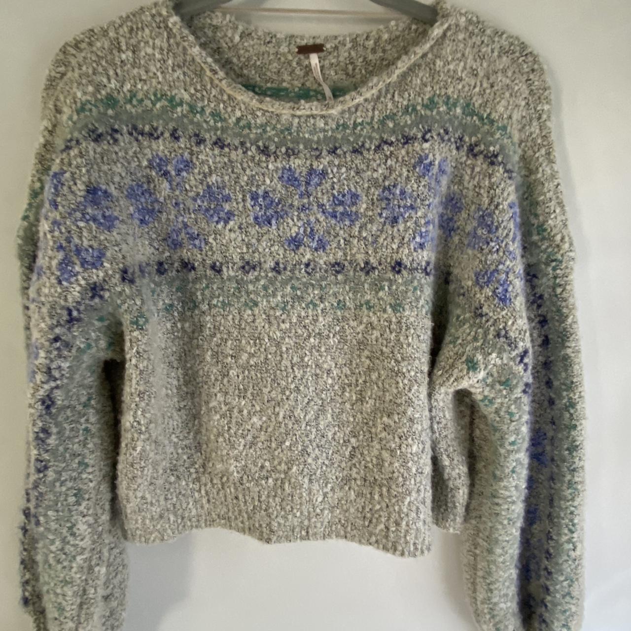 Free people Snowflake pullover - Depop