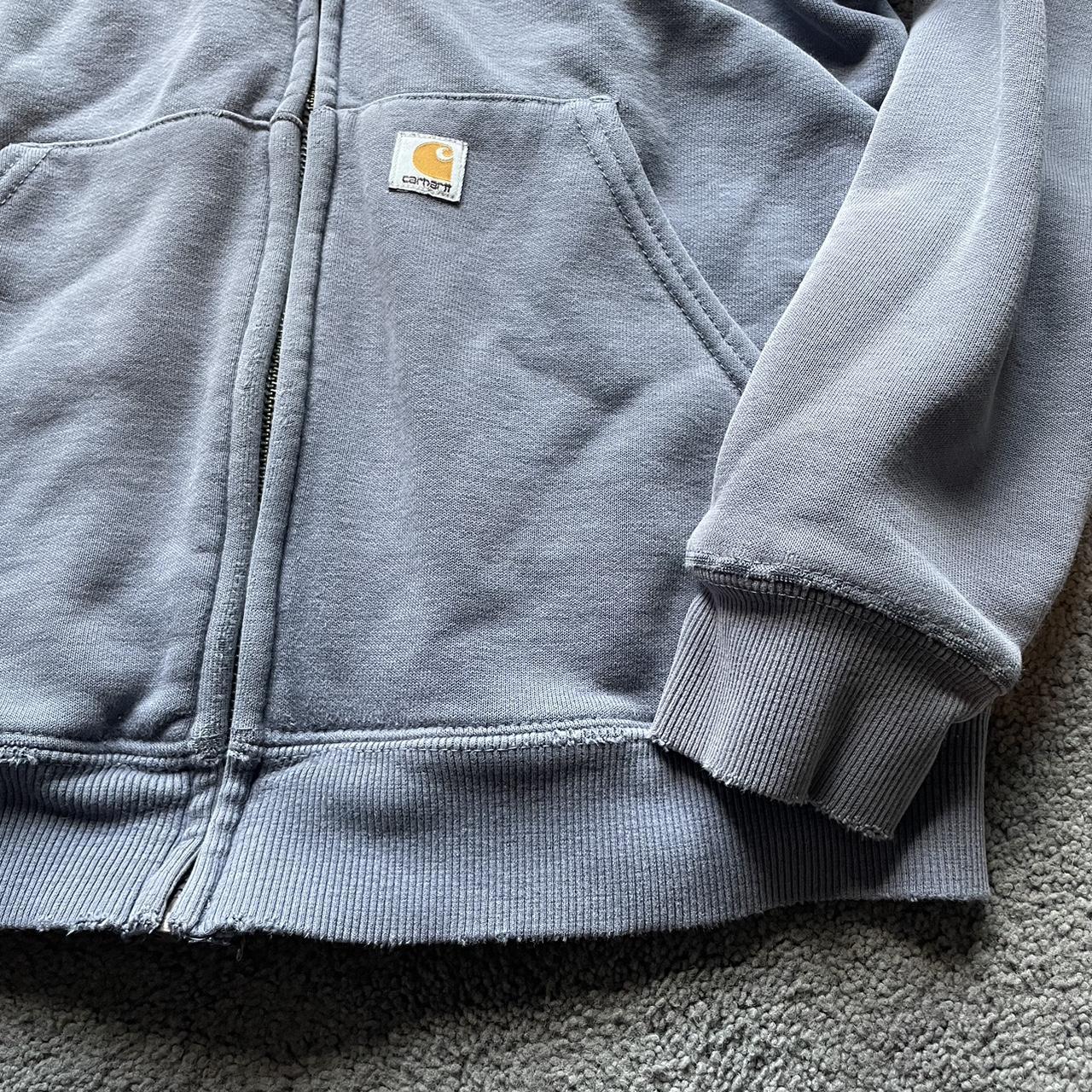 Vintage Carhartt zip up hoodie. Women’s size S.... - Depop