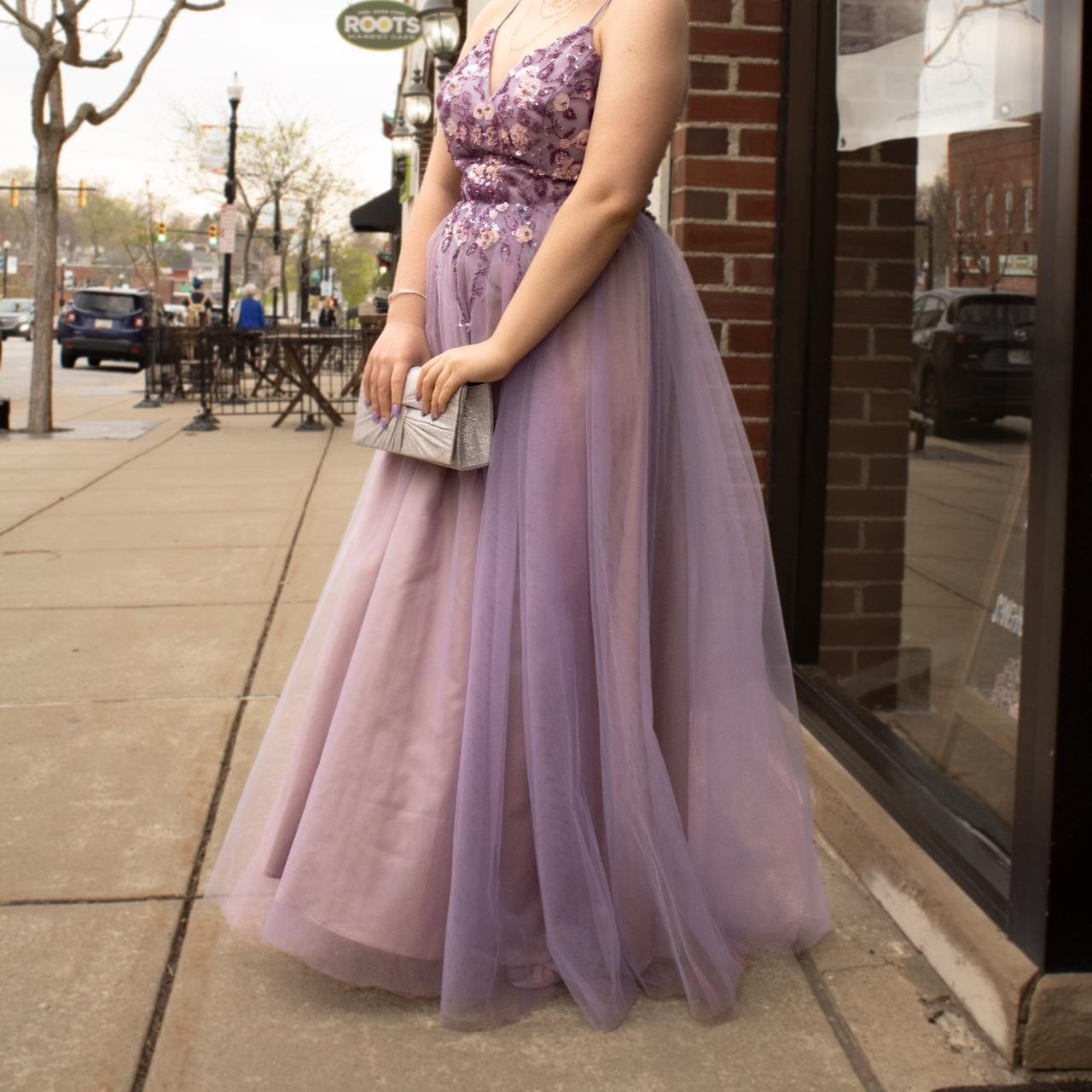Macy's Women's Purple Dress Depop
