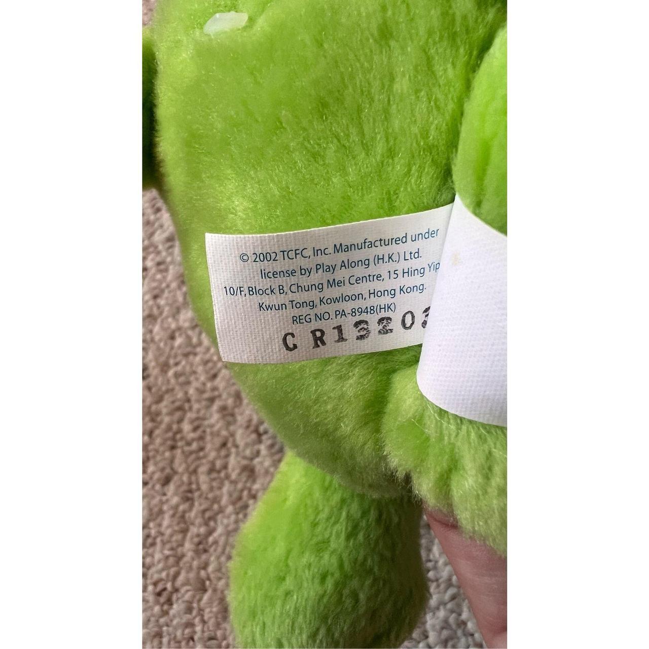 Care Bear Good Luck 20th Anniversary green stuffed - Depop