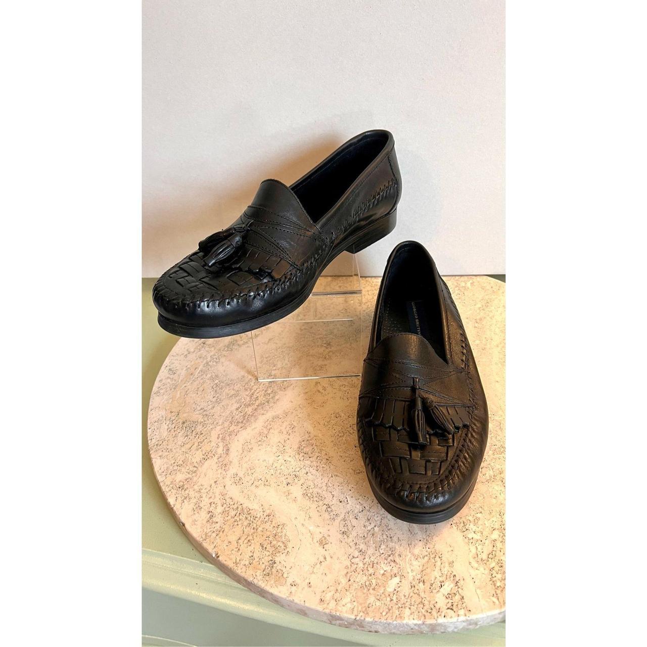 Giorgio brutini clearance black loafers