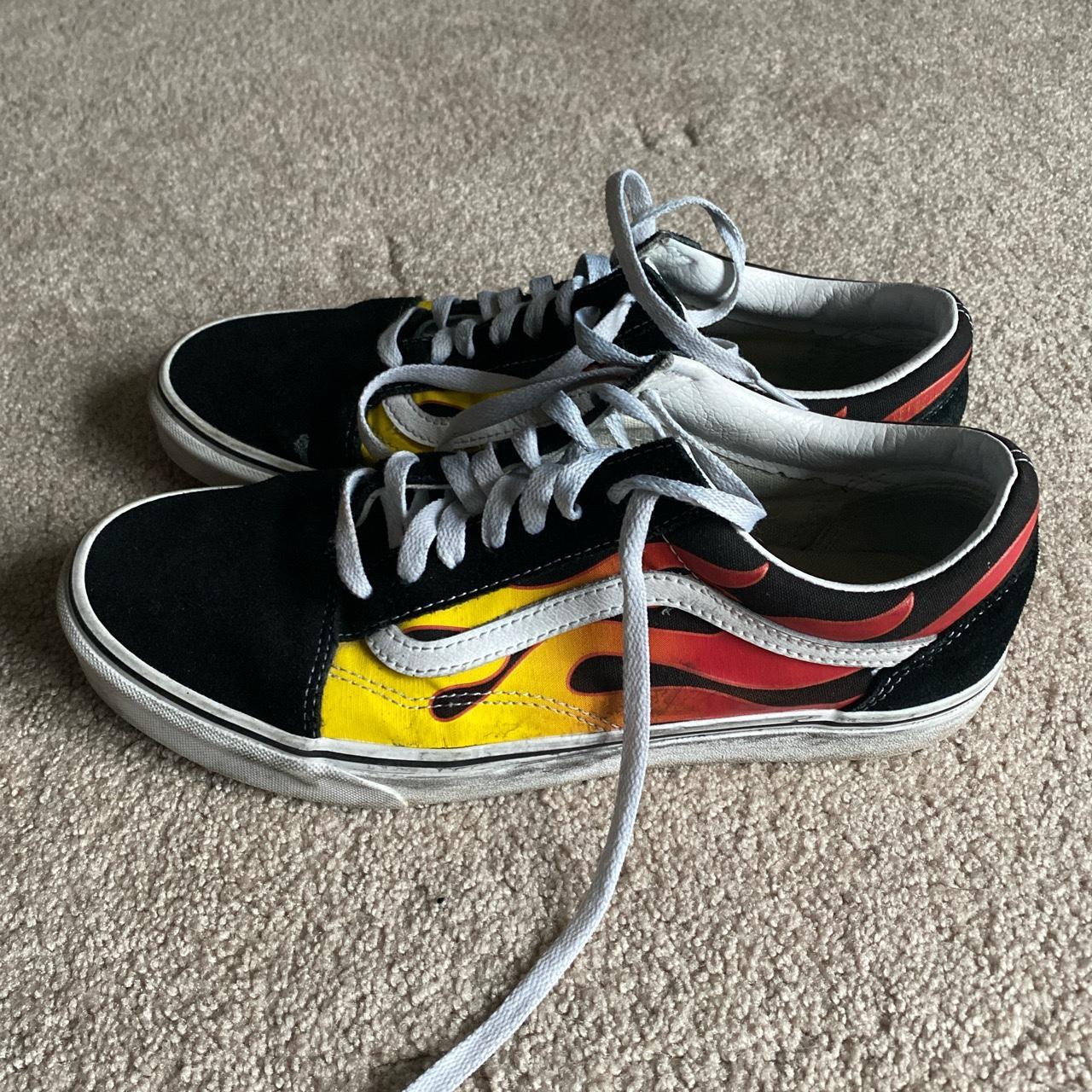 Flame 2024 vans yellow