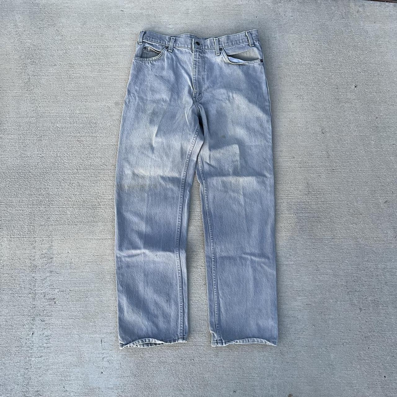 Vintage Gray Levi’s Jeans Size 36x32” In great... - Depop