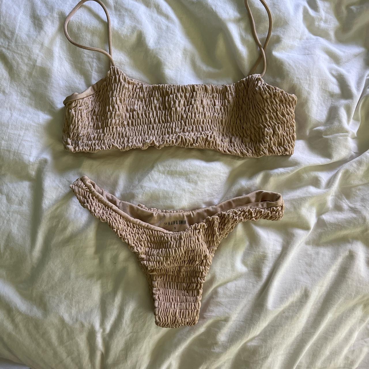 Lahana swim bikini. Size S bottoms & size L top - Depop