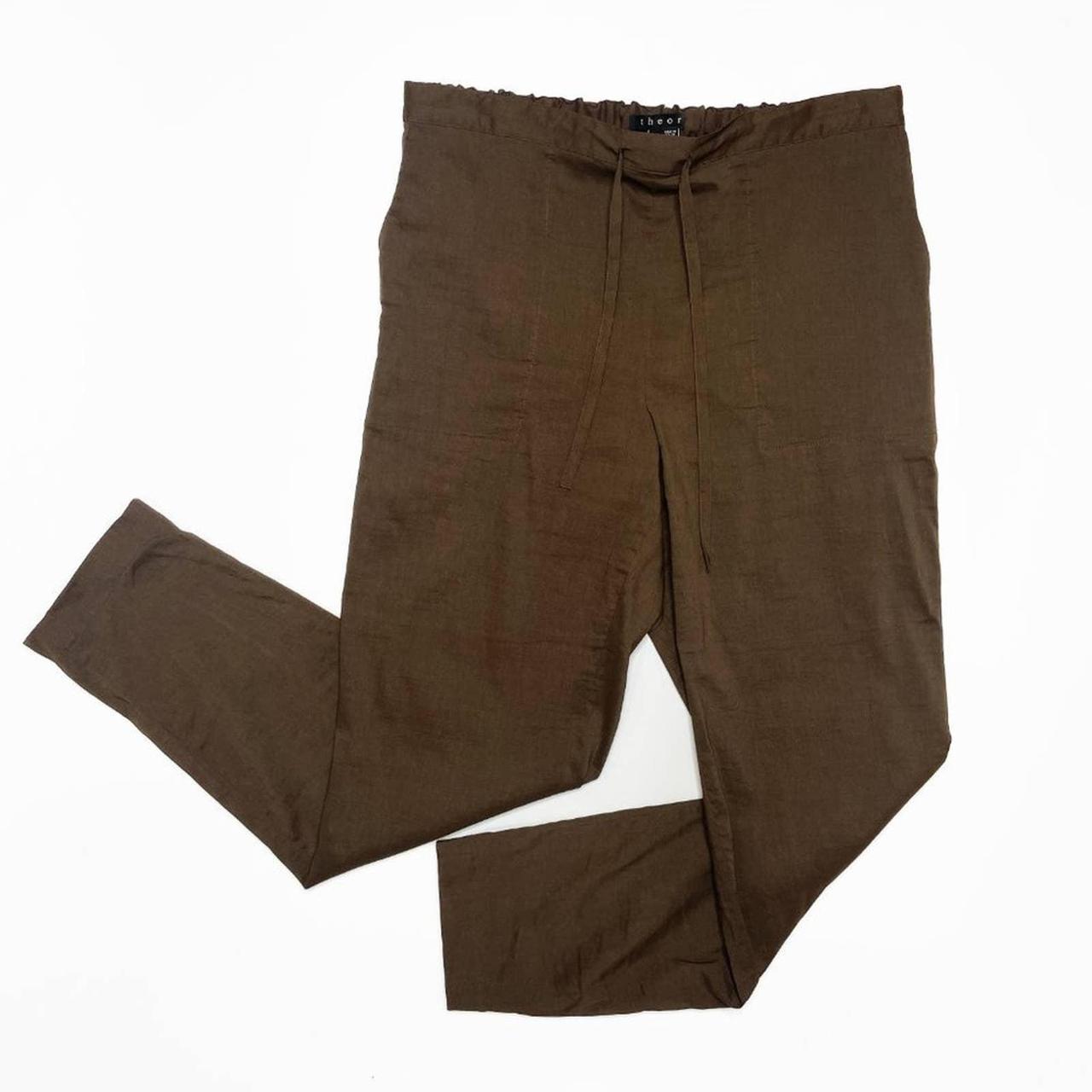 Chocolate Brown Linen Pants