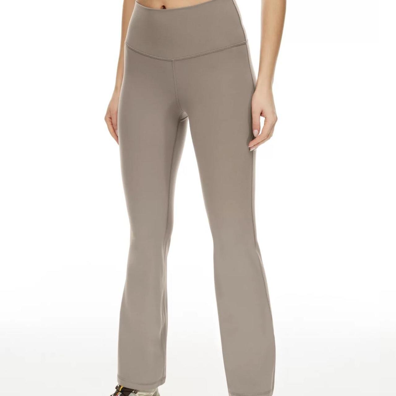 Aritzia Maroon Tna flare leggings! size xs.Brand new - Depop