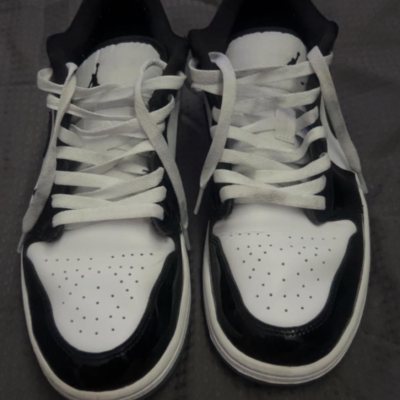 jordan 1 low concords both shoes are creased and... - Depop