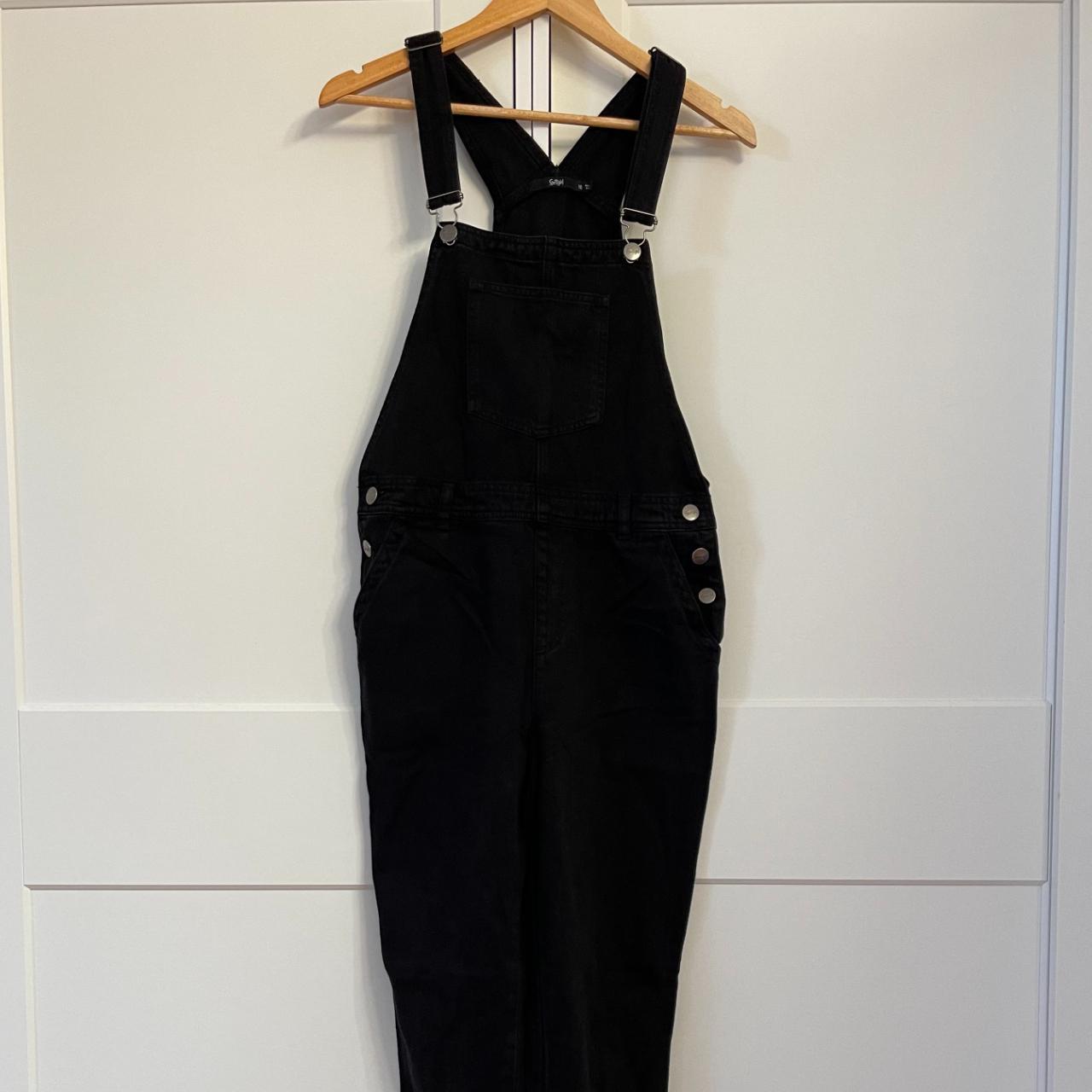 SPORTSGIRL Black Denim Overalls Worn once or... Depop
