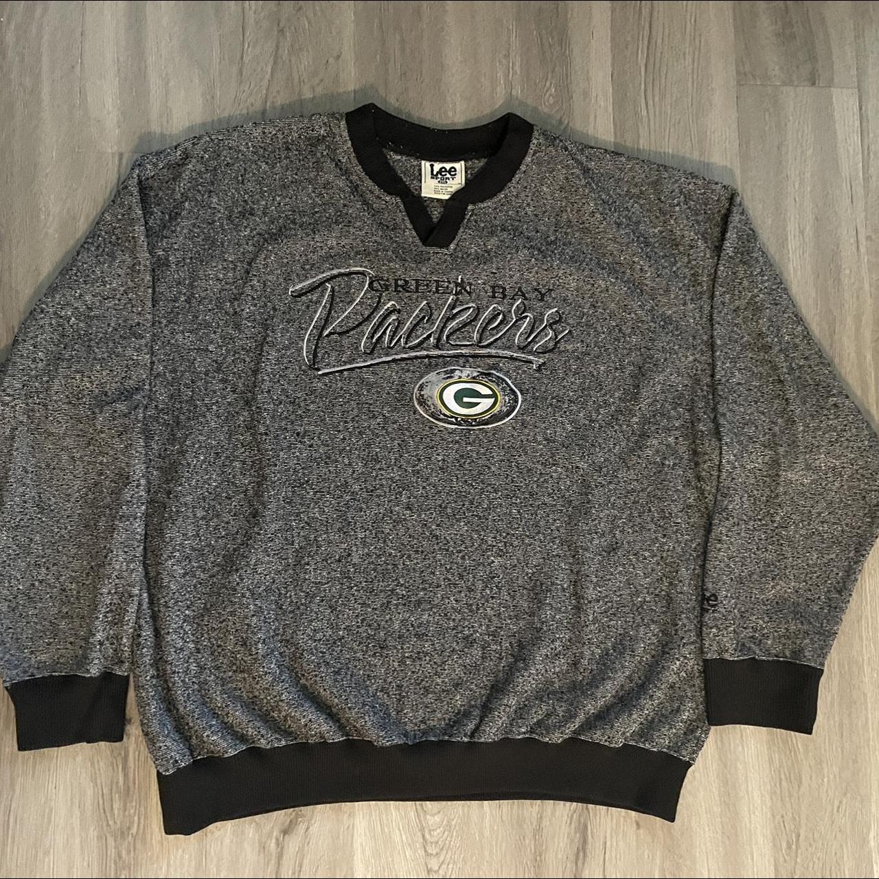 Vintage Majestic NFL Green Bay Packers Embroidered Sweater Green