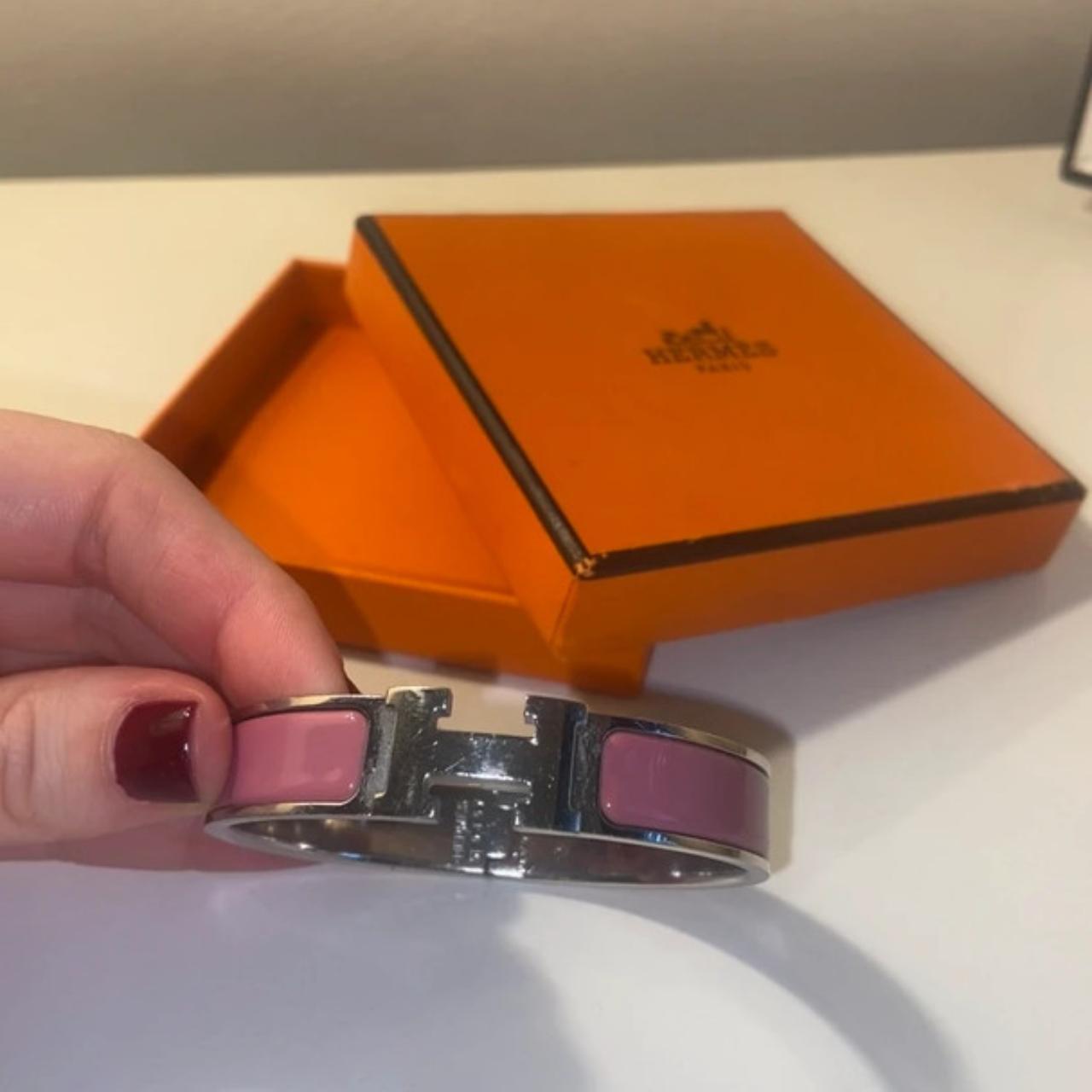 Pink clic h Hermès bracelet Colour velvet... - Depop