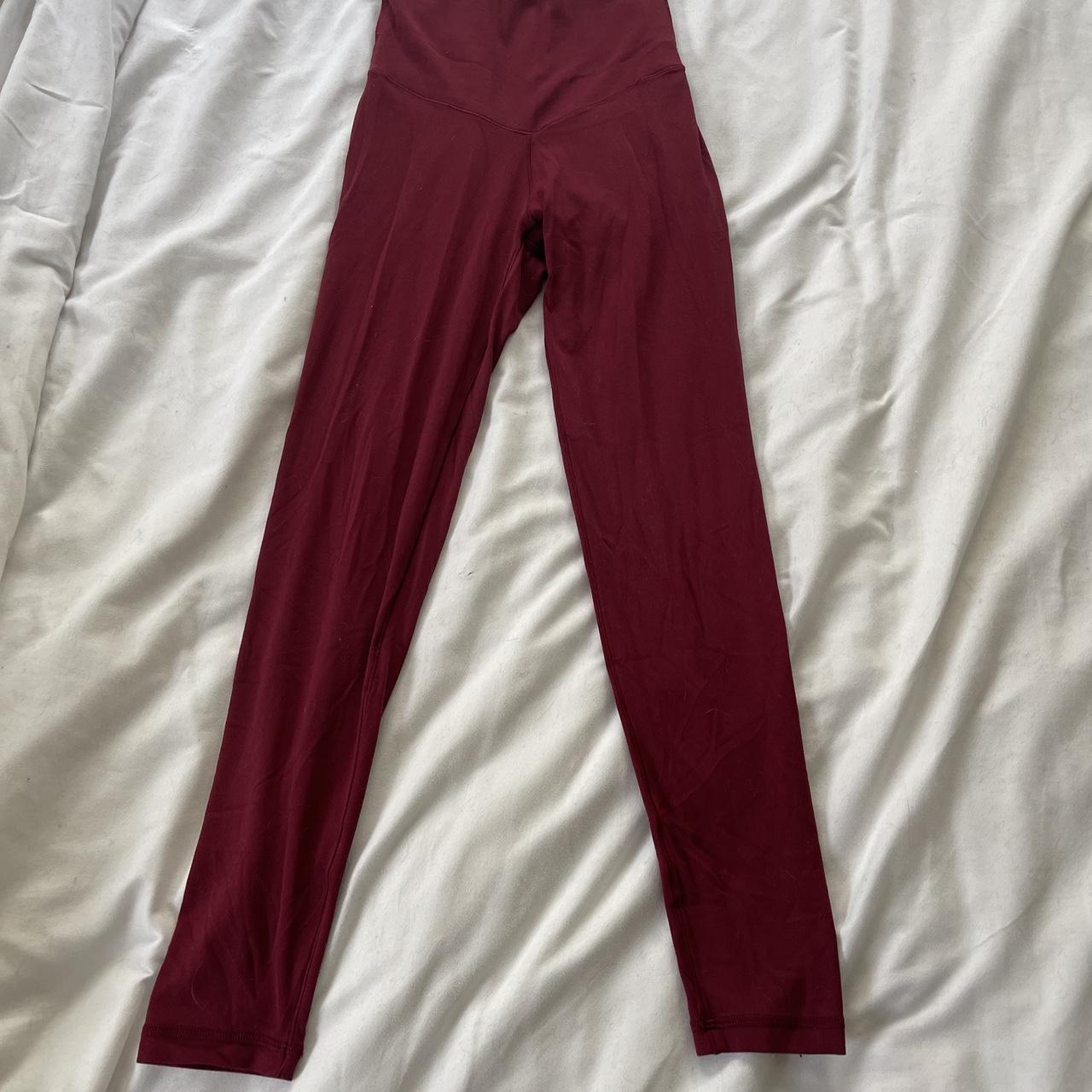 Aerie leggings, Size: XS Short, Color: Dark red