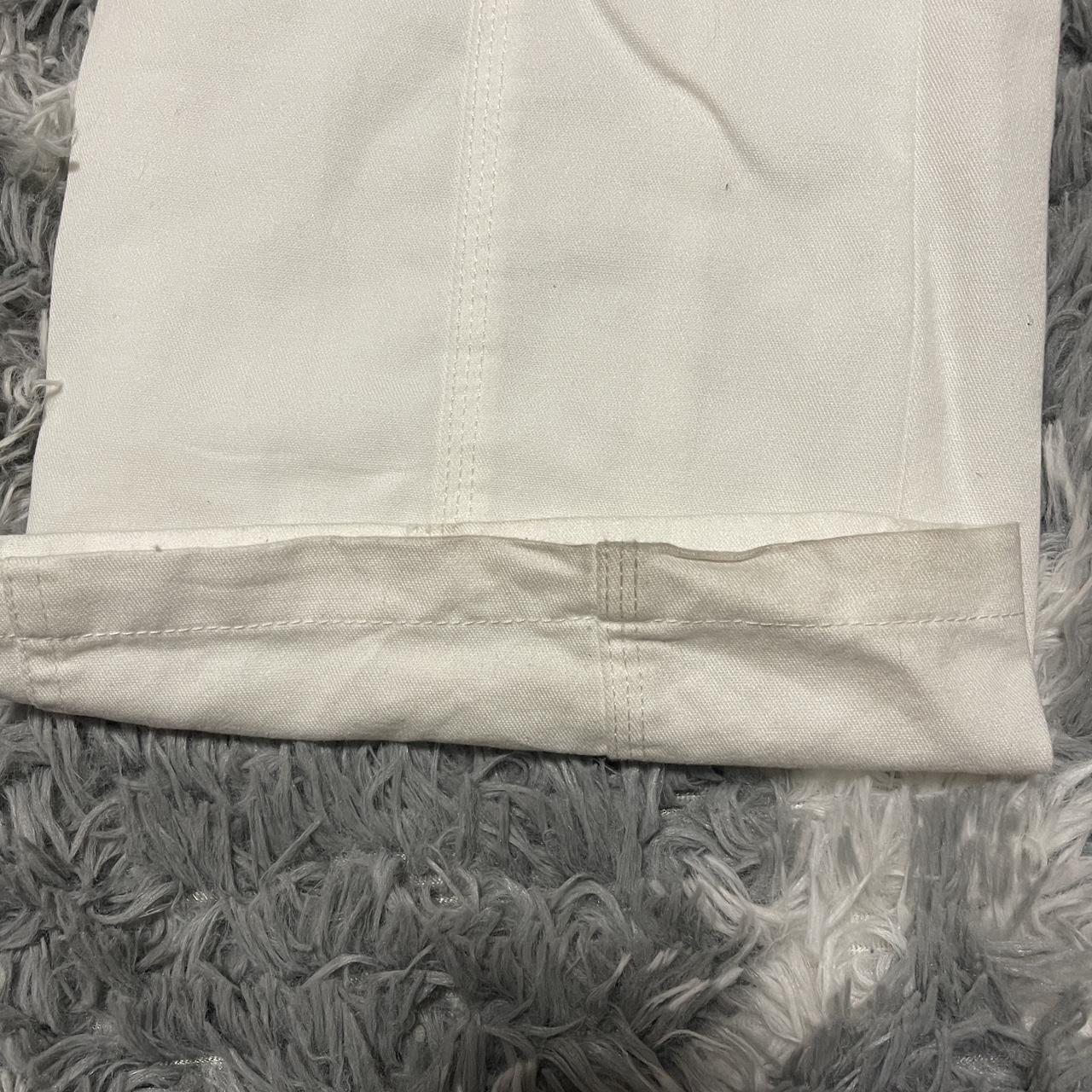 White brandy Melville Kim pants OS Worn once - Depop