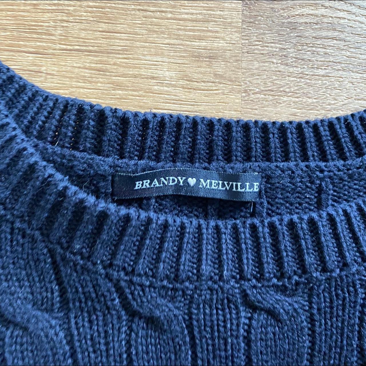 Brandy Melville Women's Navy Jumper | Depop