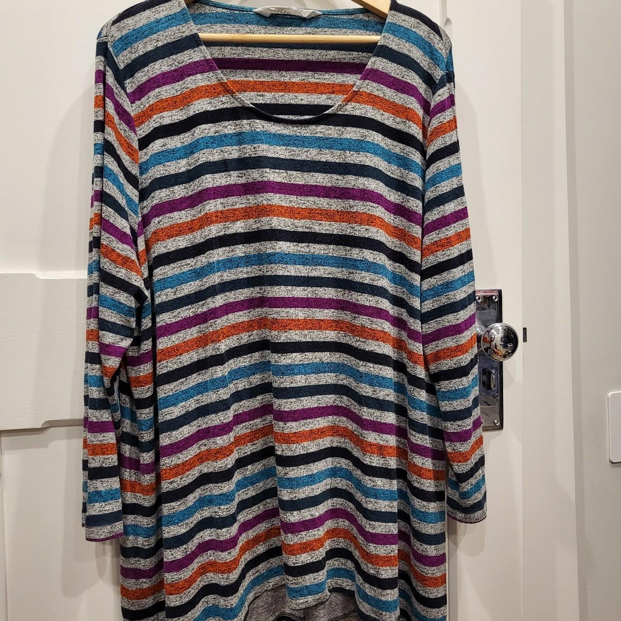 Taking Shape Virtuelle striped, colourful,... - Depop