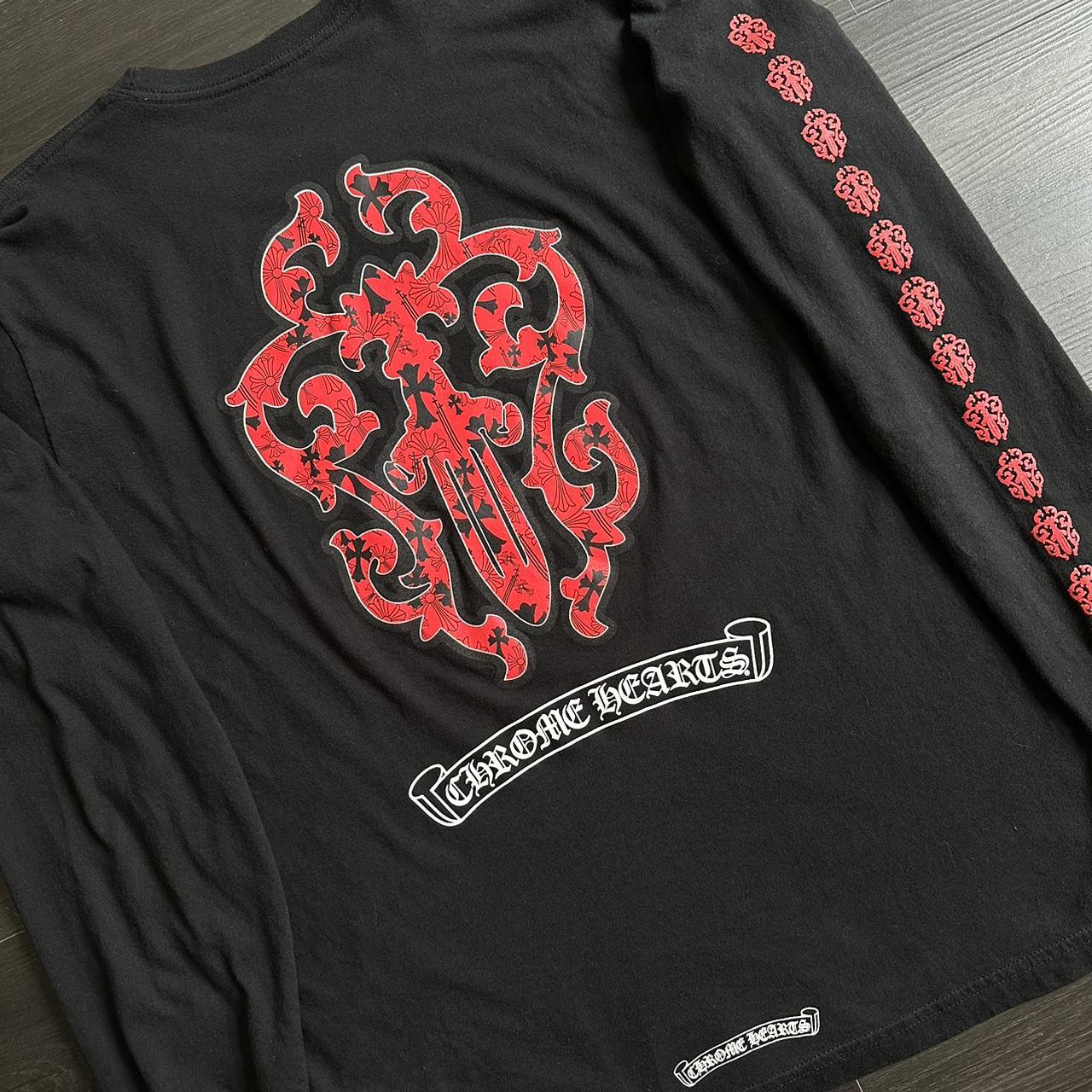 Chrome Hearts Red Dagger Longsleeve Pocket - Depop