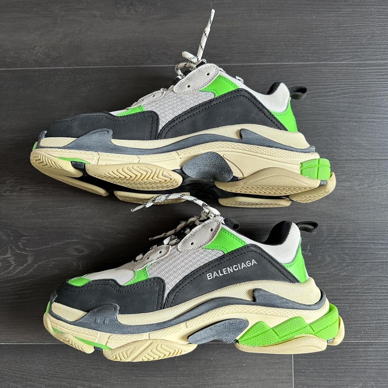 Balenciaga Triple S Lime Green Size 42 EU 9 9.5 US Depop