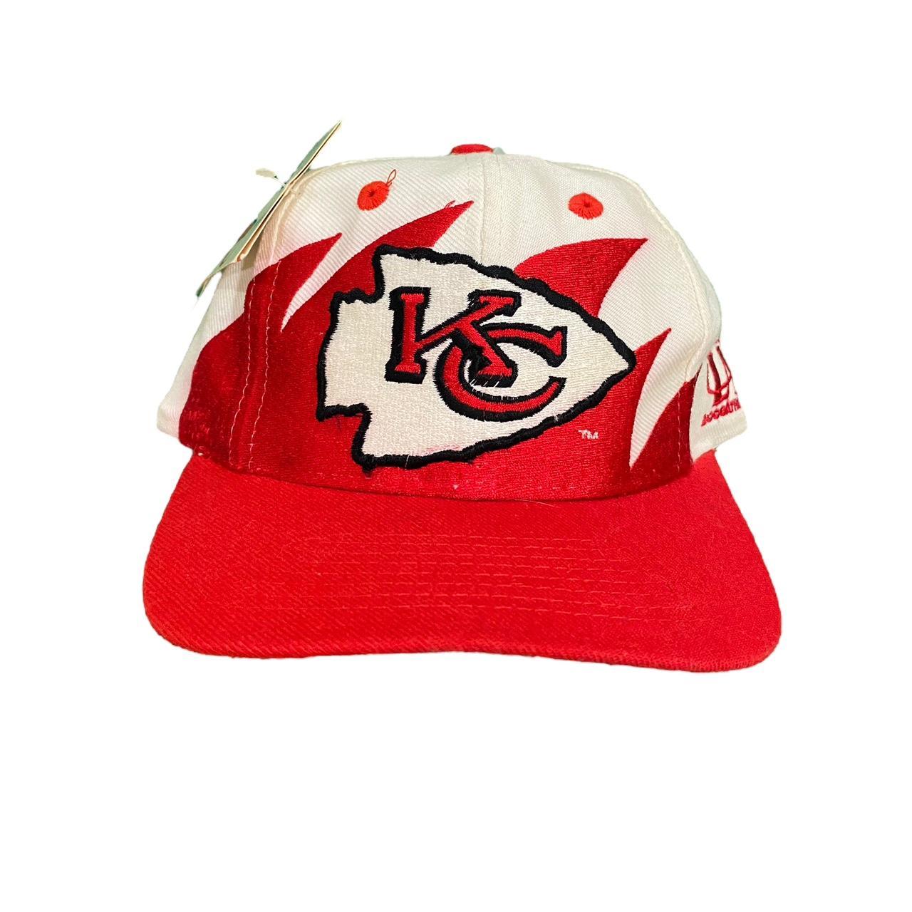 Vintage 90s Kansas City Chiefs Shark tooth Hat NEW - Depop