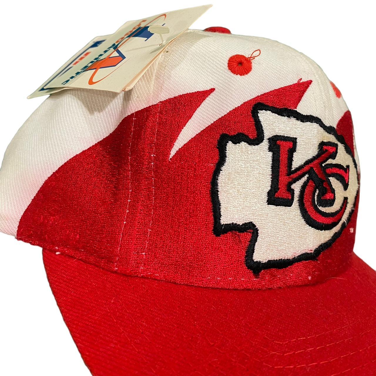 Vintage 90s Kansas City Chiefs Shark tooth Hat NEW - Depop