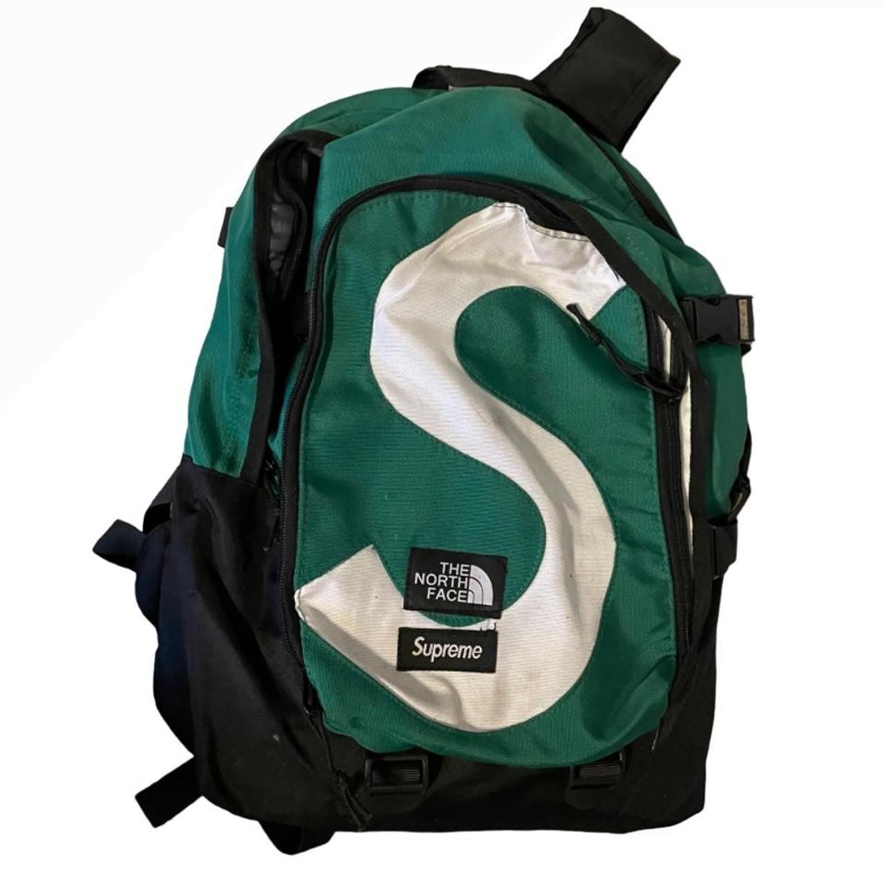 Green supreme backpack - Depop