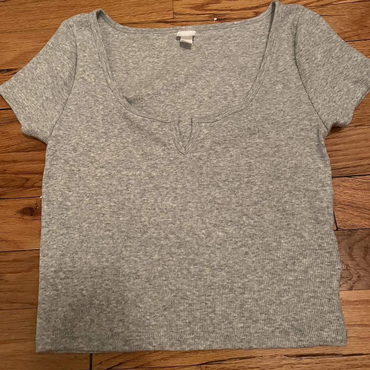 Target Women's Grey T-shirt | Depop