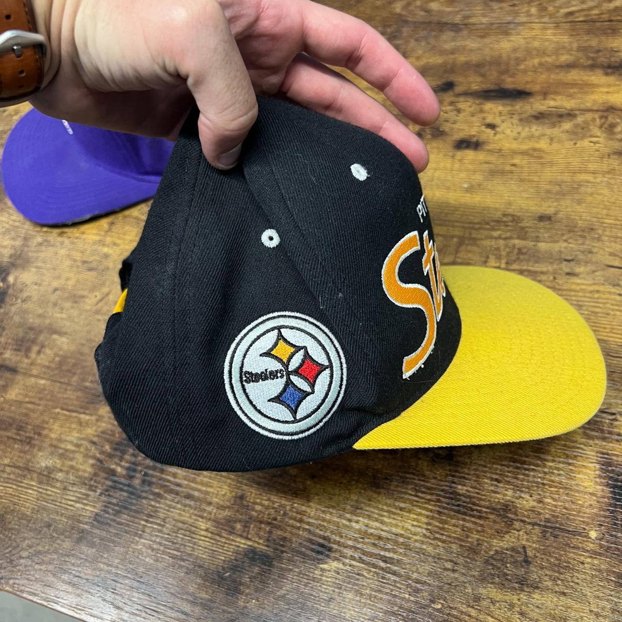 Mitchell & Ness Pittsburgh Steelers Snapback Hat - Depop