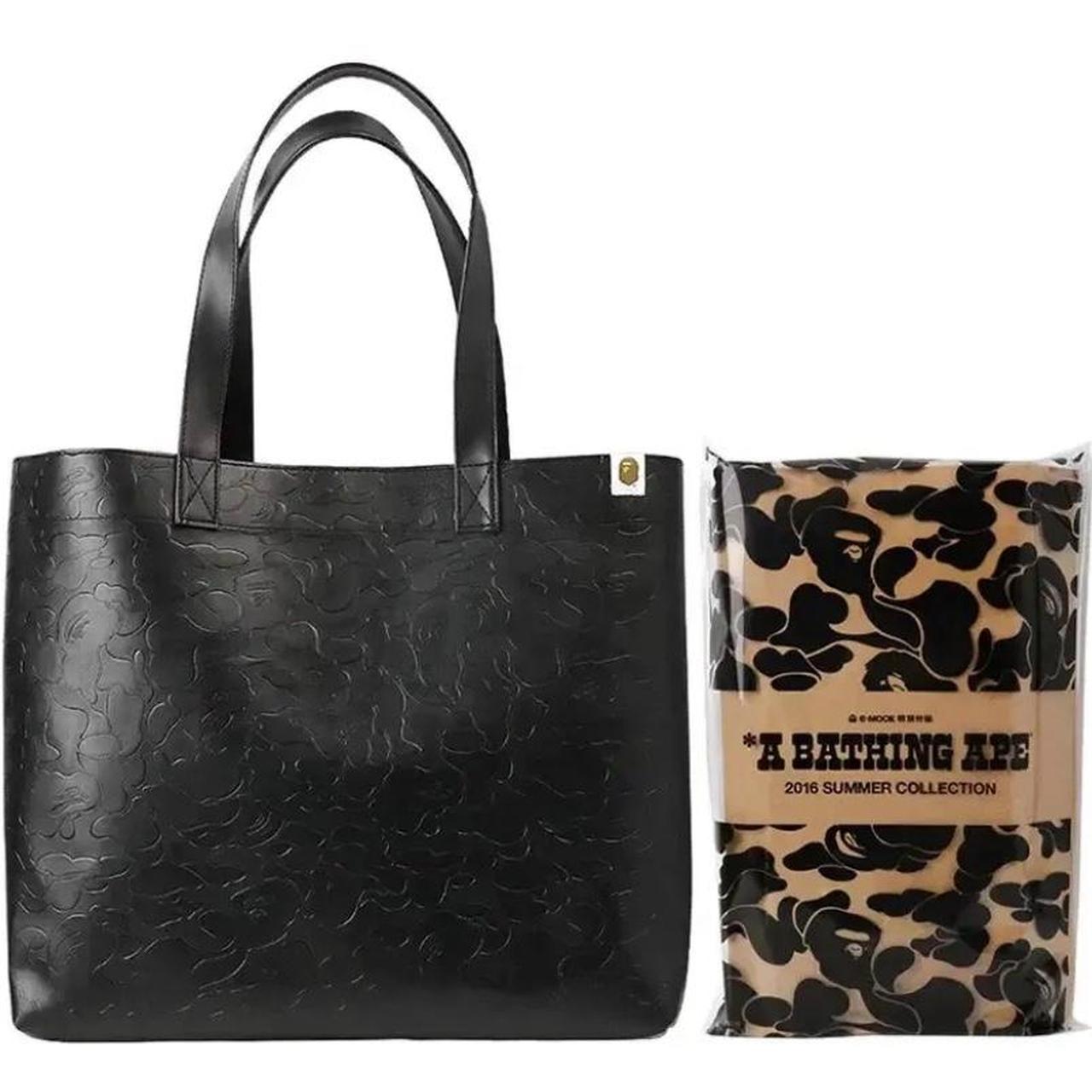 Bape Leather Bag Handbag Shoulder Bag Beautiful... - Depop