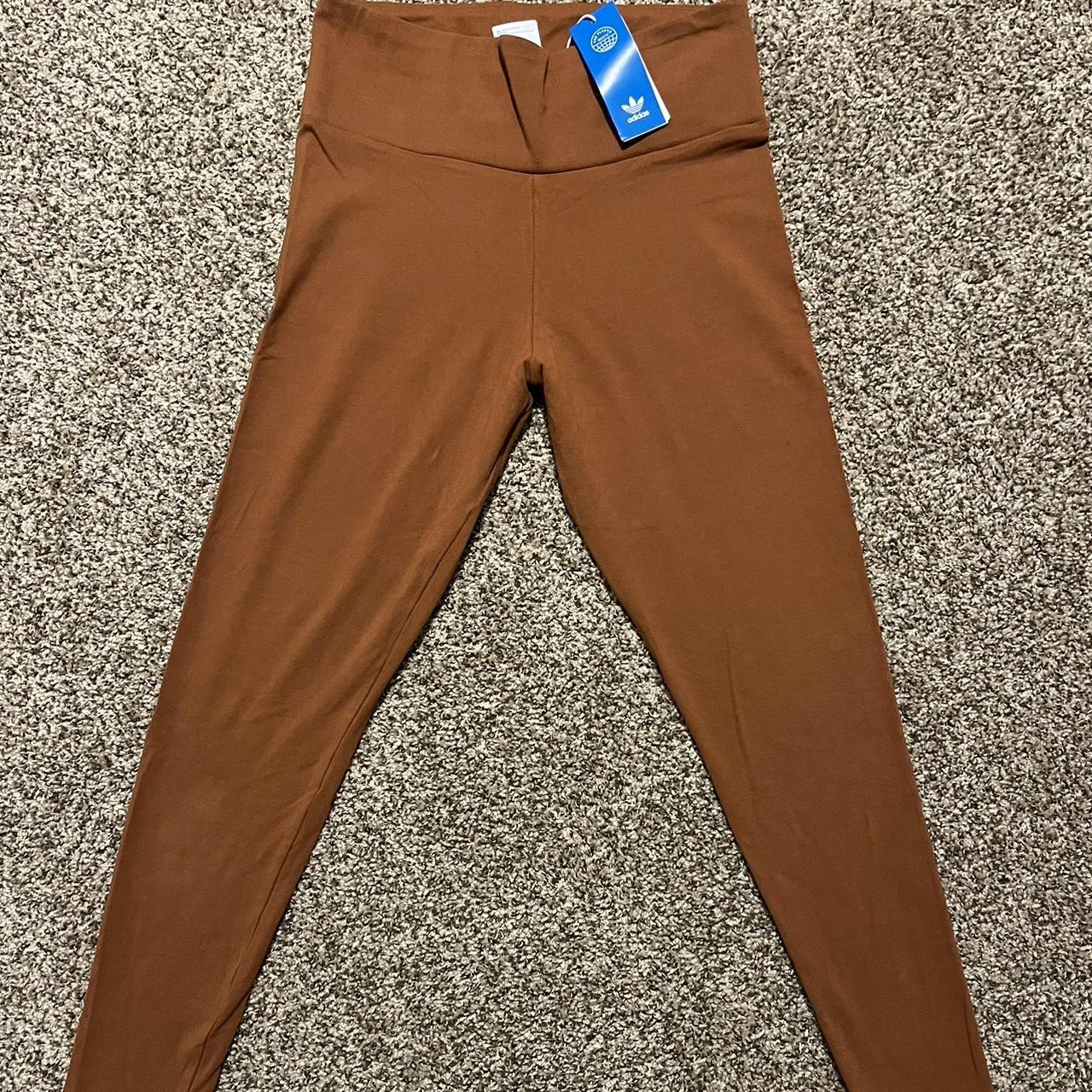 Tan on sale adidas leggings