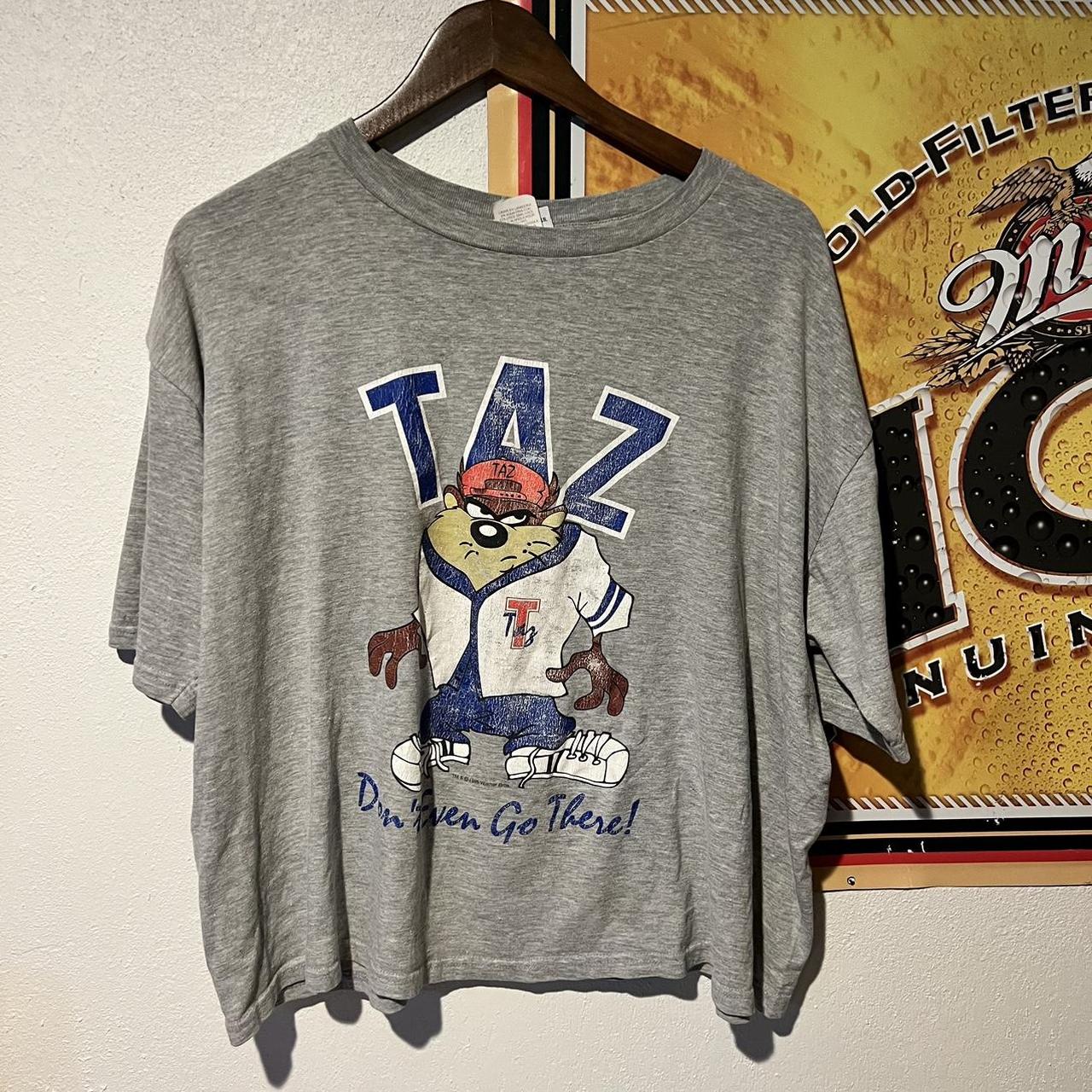 1996 Taz Crop Tee Crop top style tee Size... - Depop