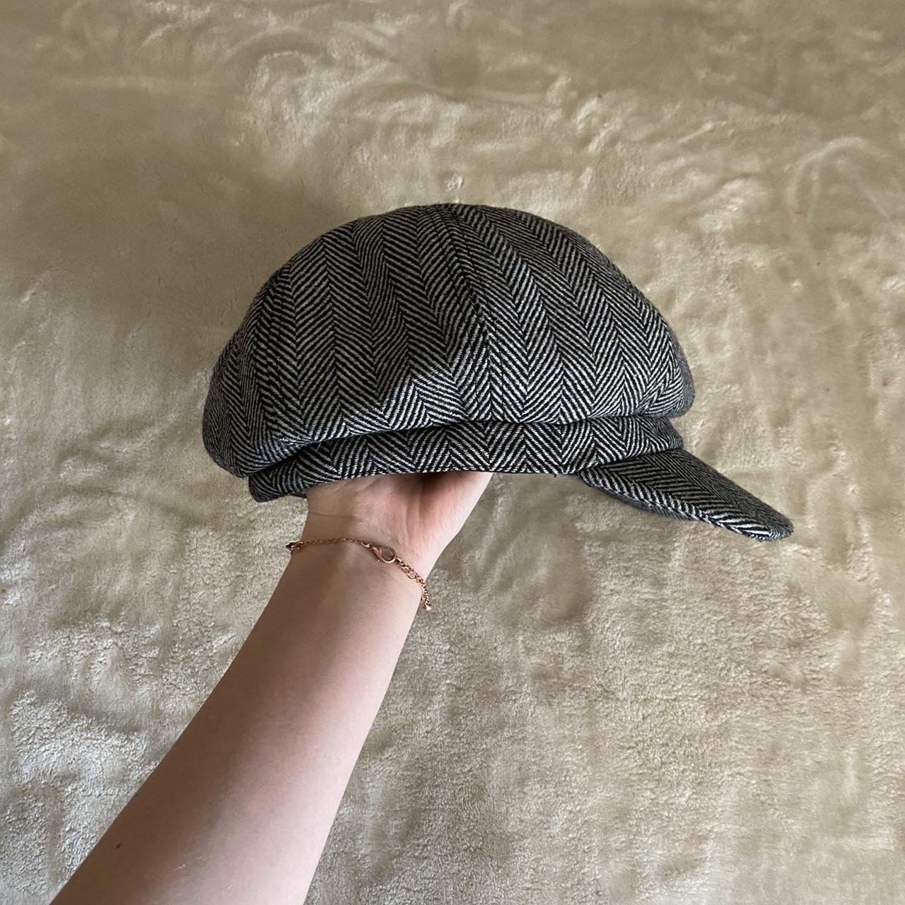 super cute grey and black striped/plaid style... - Depop