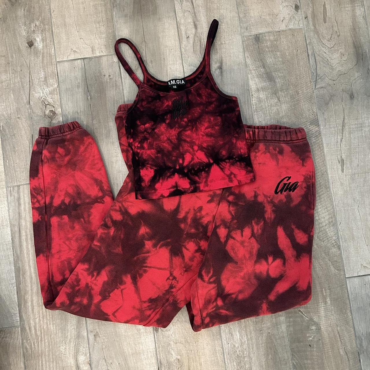 Tie dye sweatpants and tank set sale